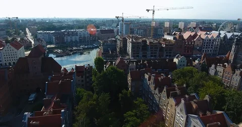 Constructions Of The Old Town Stock Footage 92961893