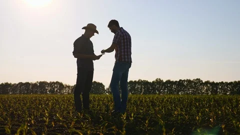 Constructive discussion farmland partners Video stock 90038030