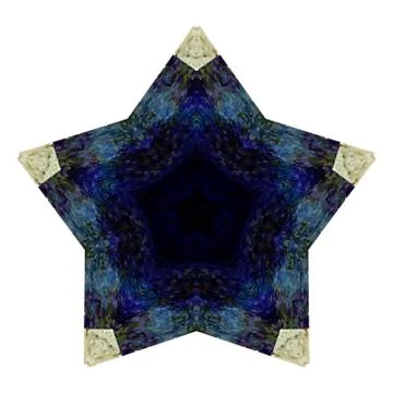 Constructive geometric pattern in shades of blue colors Illustrazione stock