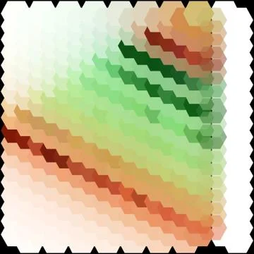 Constructive geometric pattern in shades of neon colors. digital world. Illustrazione stock