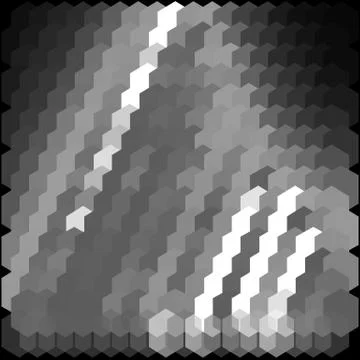 Constructive geometric pattern in shades of neon colors. digital world. Illustrazione stock