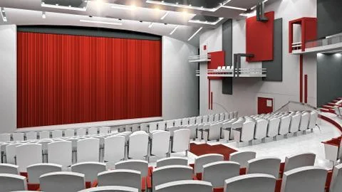 Constructivist theater Stock Illustration