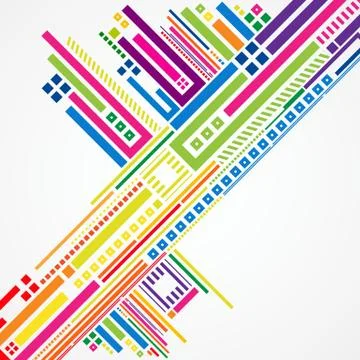 Constructor abstract background with mosaic elements. vector illustration Stock Illustration