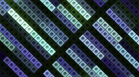 Constructor in abstraction. Motion. Bright figures of different colors flicker Ilustración de archivo