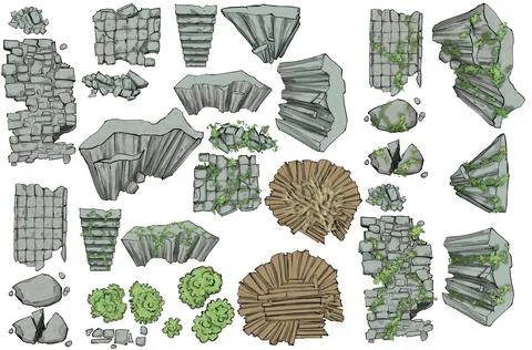 A constructor for creating game cards for board games such as dungeons and dr Stock Illustration