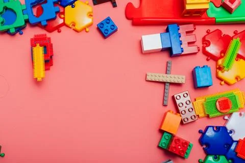 Constructor for developing games as a learning children's background Stockfoto's
