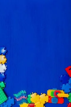 Constructor for developing games as a learning children's background Foto stock