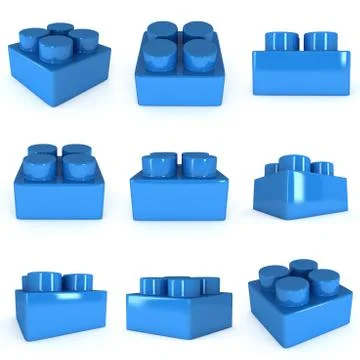 Constructor element 3d Illustrazione stock