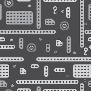 Constructor parts pattern Stock Illustration