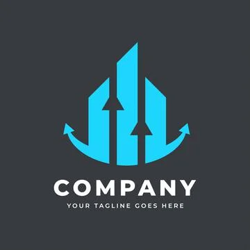 Consult stats logo template Illustrazione stock