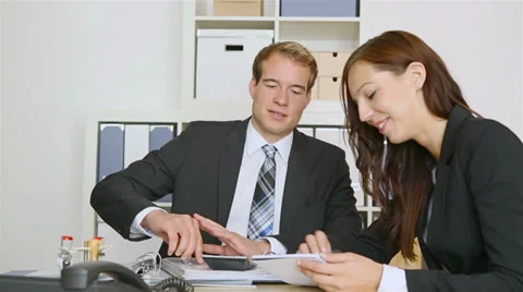 Consultant making handshake with business client Stock Footage 32232871