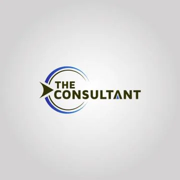 The consultant vector logo design Stock Illustration