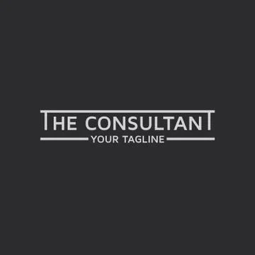 The consultant vector logo design template Stock Illustration