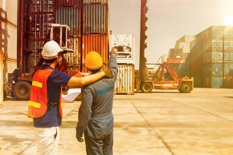Consultation and work planning for engineering success Stock Photos
