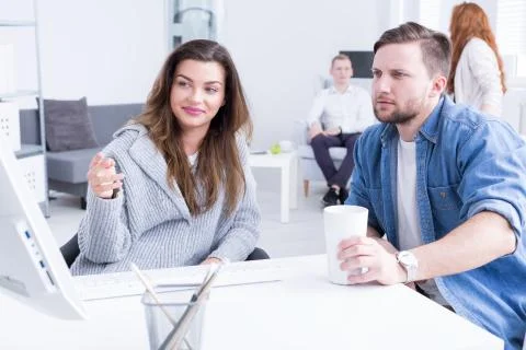 Consultation ideas with commitment Stock Photos
