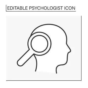 Consultation line icon Stockillustratie