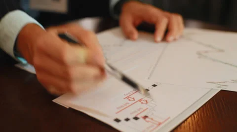 Consultation of a successful trader Stock Footage 30895126