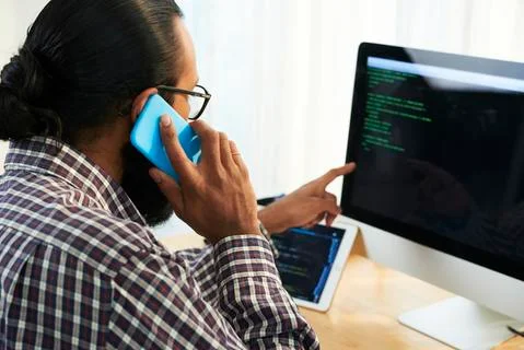 Consulting about data Stock-Fotos