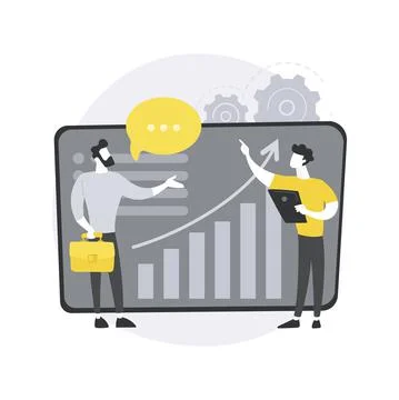 Consulting abstract concept vector illustration. Stock Illustration