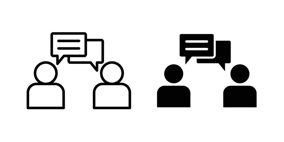Consulting icon for web projects Stock Illustration