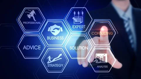 CONSULTING Illustrazione stock