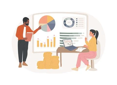 Consulting isolated concept vector illustration. Ilustración de archivo