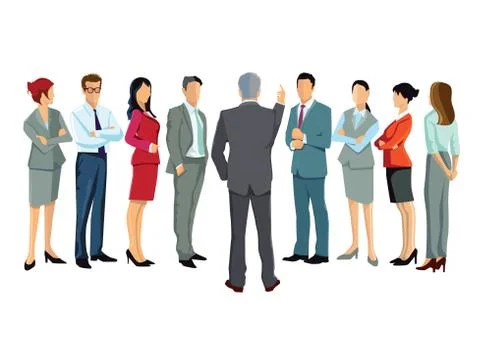 Consulting, lecture cooperation Stock Illustration