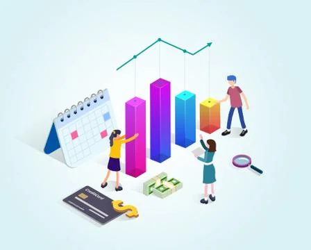 Consulting team Stock Illustration