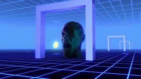 Consume More Digital Head Stock Footage 275145903