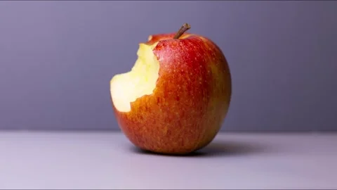 Consumed Apple Animation Stock Footage 332432448
