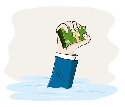 Consumed By Greed Stock Illustration