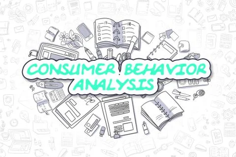 Consumer Behavior Analysis - Business Concept Stock Illustration