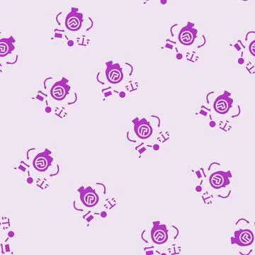 Consumer behavior glyph seamless pattern 스톡 일러스트