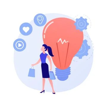 Consumer behaviour abstract concept vector illustration. Stock Illustration