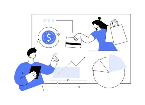 Consumer behaviour abstract concept vector illustration. Stock Illustration