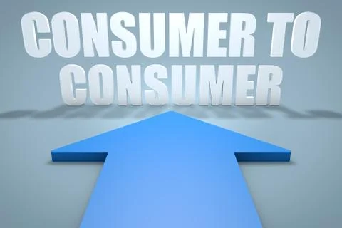 Consumer to Consumer Stock Illustration