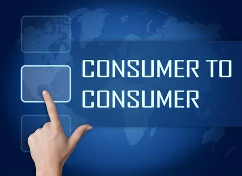 Consumer to Consumer Stock Illustration