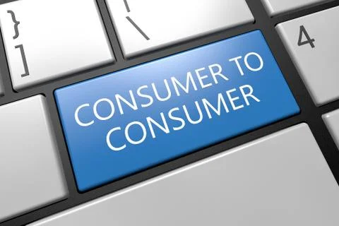 Consumer to Consumer Stock Illustration