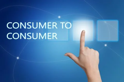 Consumer to Consumer Stock Illustration