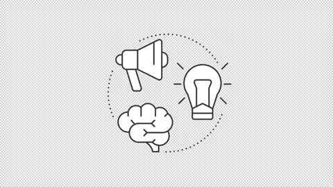 Consumer decision making journey animated line concept icon set Stock Footage 346716272