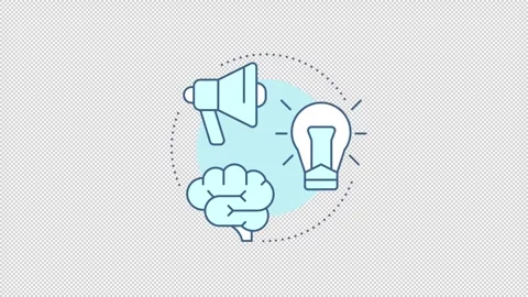 Consumer decision making process animated mobile app onboarding Stock Footage 346715405