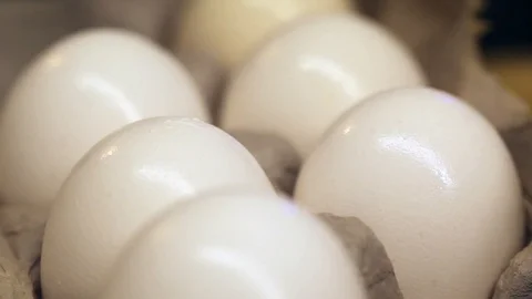 Consumer Eggs In Carton Stock-Footage 91508782