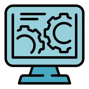 Consumer electronic icon vector flat Illustrazione stock