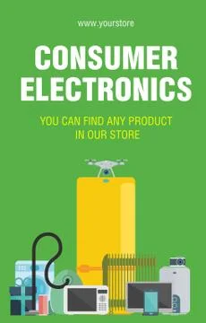 Consumer electronics Stock Illustration