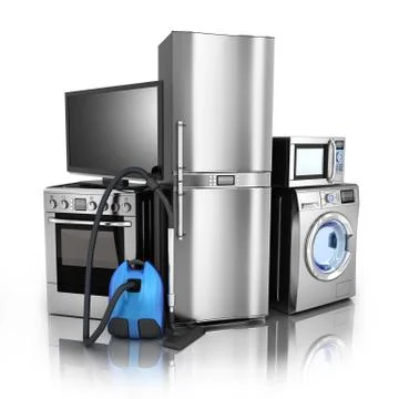 Consumer electronics stell Stock Illustration