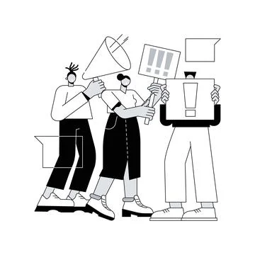 Consumer movement abstract concept vector illustration. Illustrazione stock