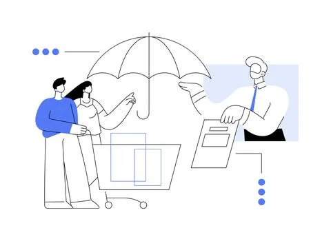 Consumer protection abstract concept vector illustration. Stock Illustration