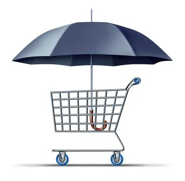 Consumer Security And Protection Illustrazione stock