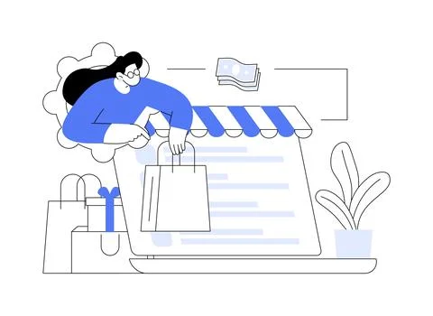Consumer society abstract concept vector illustration. Stock Illustration