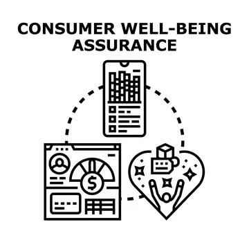 Consumer well being assurance via digital management and engagement Illustrazione stock
